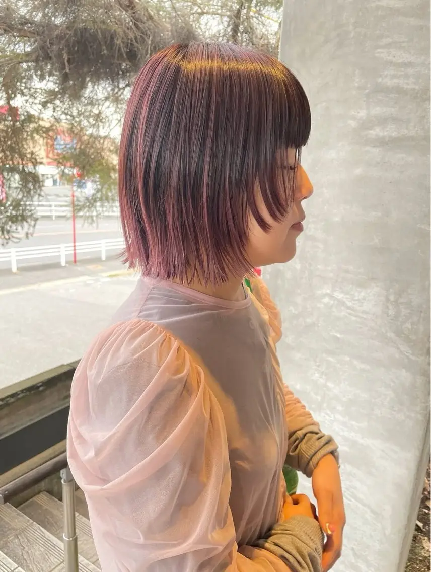 ミディアム カット ヘアカラー lapis tosakiのヘアスタイル