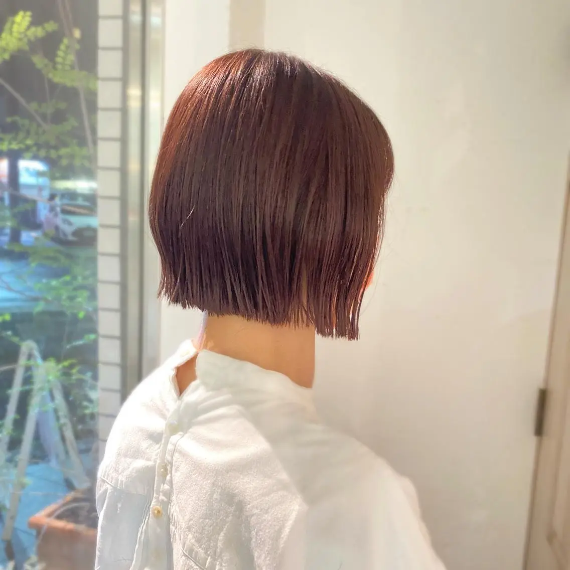 ショート カラー イルミナカラー ボブ 🍑もも 🍑のヘアスタイル