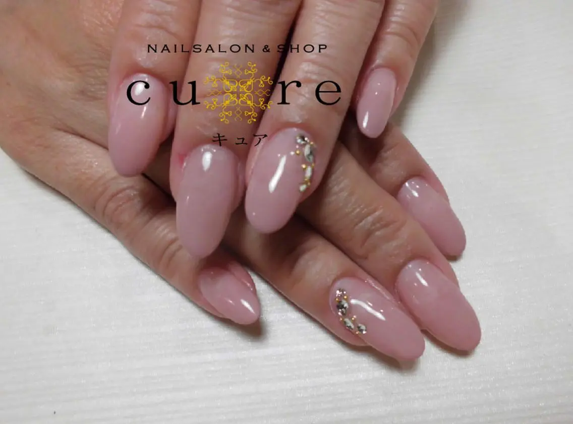 ロング ネイル スカルプネイル ネイルサロン Cureのネイルデザイン