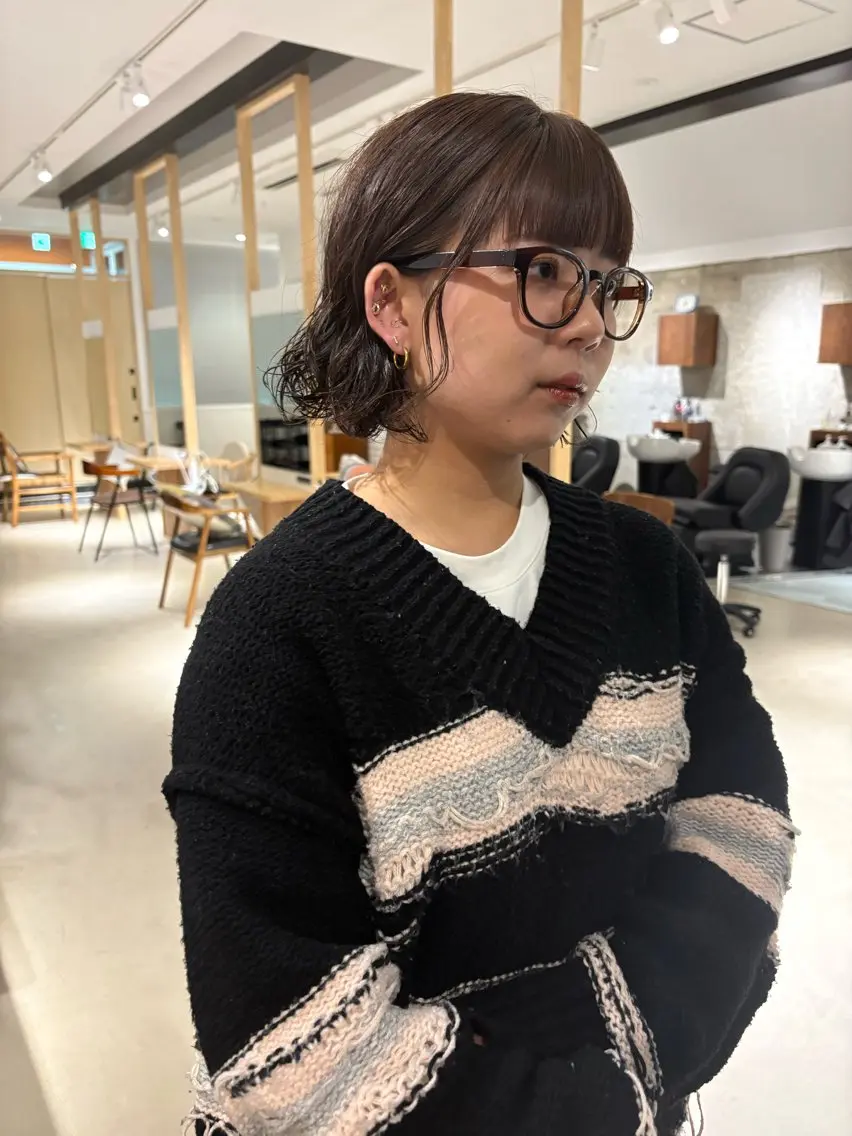 ショート 髪質改善 Yui⭐️ 透け感カラーのヘアスタイル