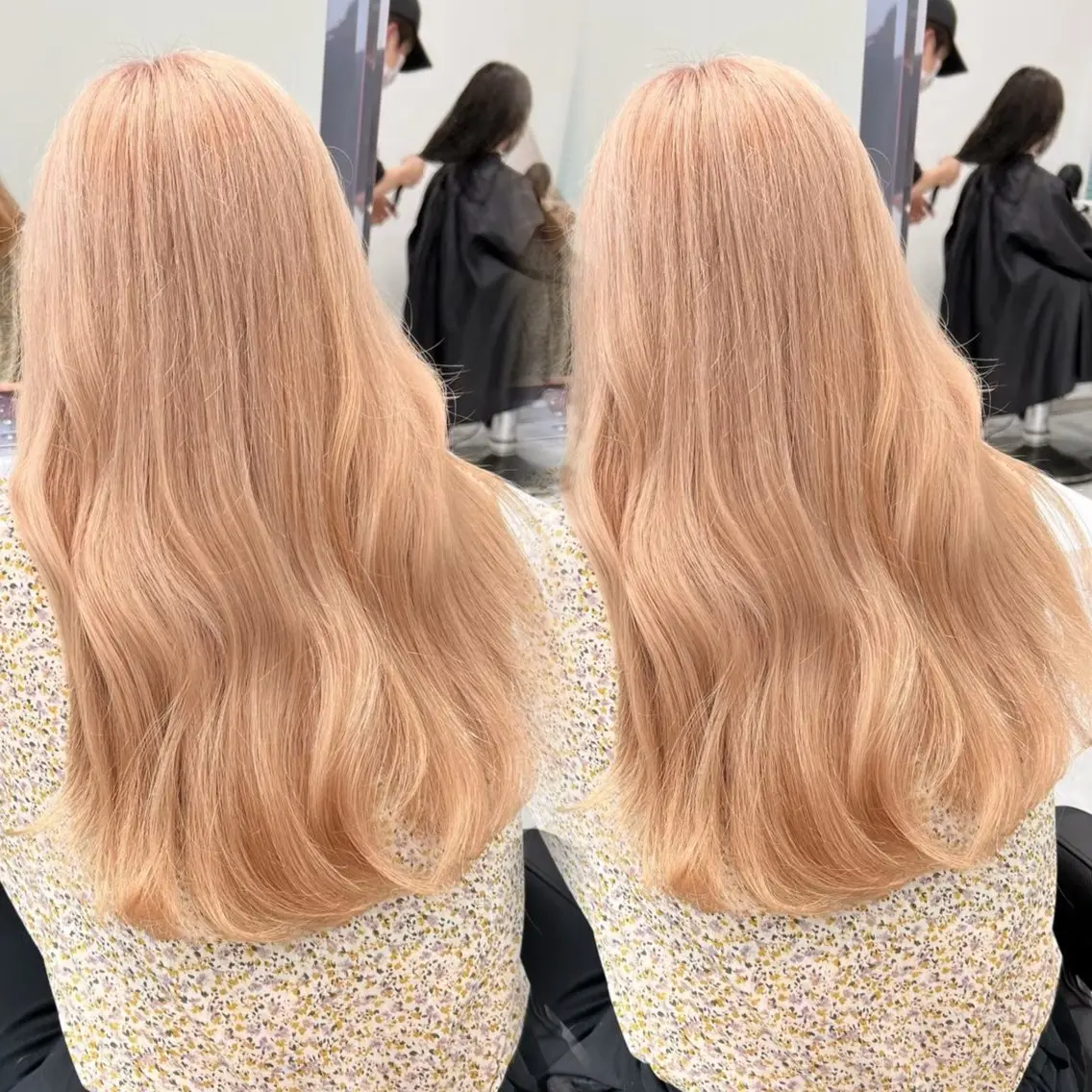 セミロング カラー ブリーチ カット ヘアカラー トリートメント 髪質改善/美髪矯正 艶髪/Takutoのヘアスタイル