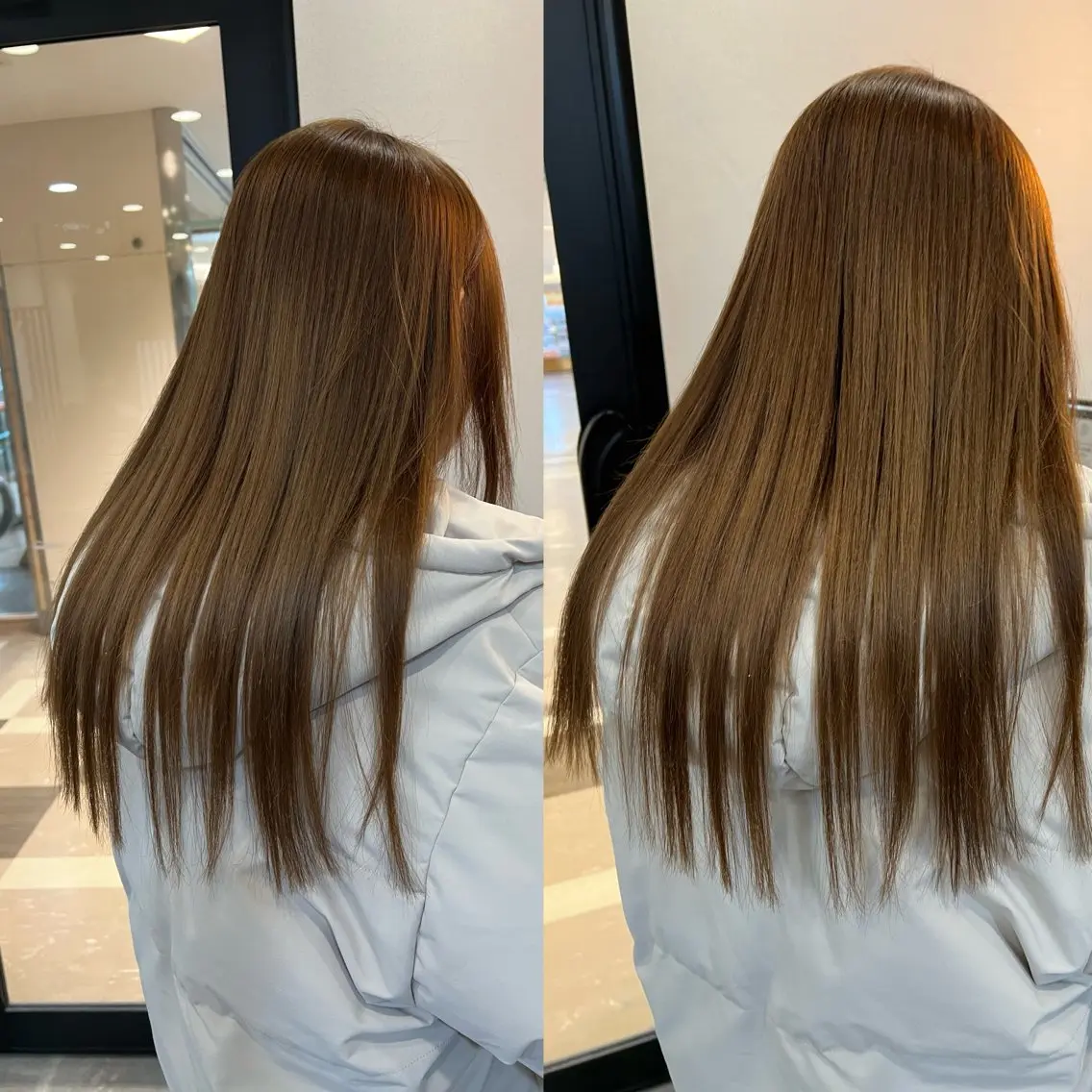 ロング パーマ 縮毛矯正 カット 縮毛矯正 Naru┆川西能勢口 ┆髪質改善サロンのヘアスタイル
