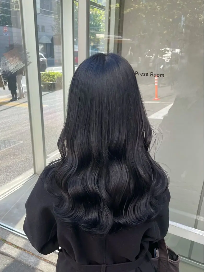 ロング カラー ヘアカラー トリートメント mao⭐️ 透明感カラー‎⭐️のヘアスタイル