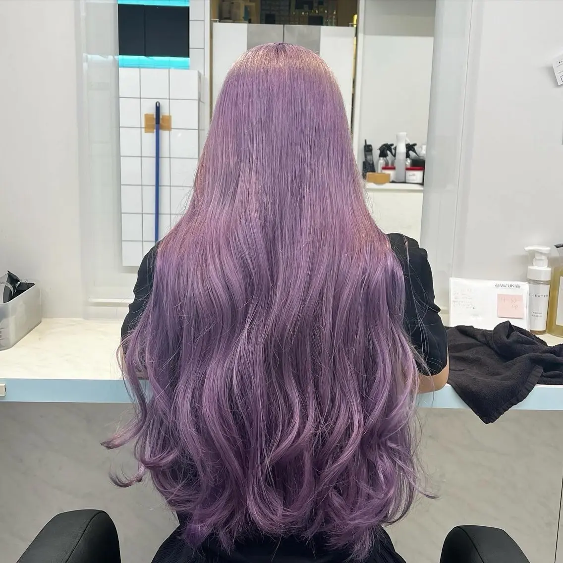 ロング カラー ヘアカラー トリートメント ブリーチカラー 🩵MIZUKIのヘアスタイル