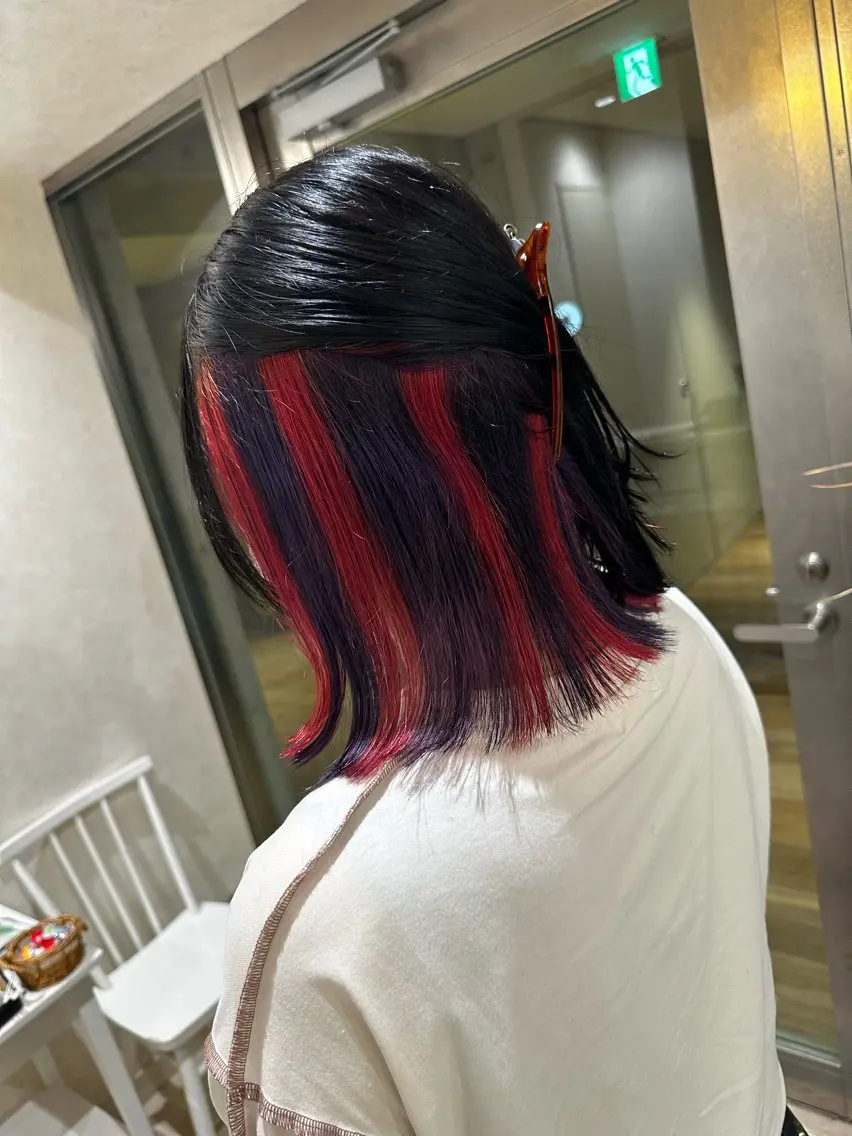 ミディアム カラー デザインカラー🎨 下北沢 / 磯部のヘアスタイル