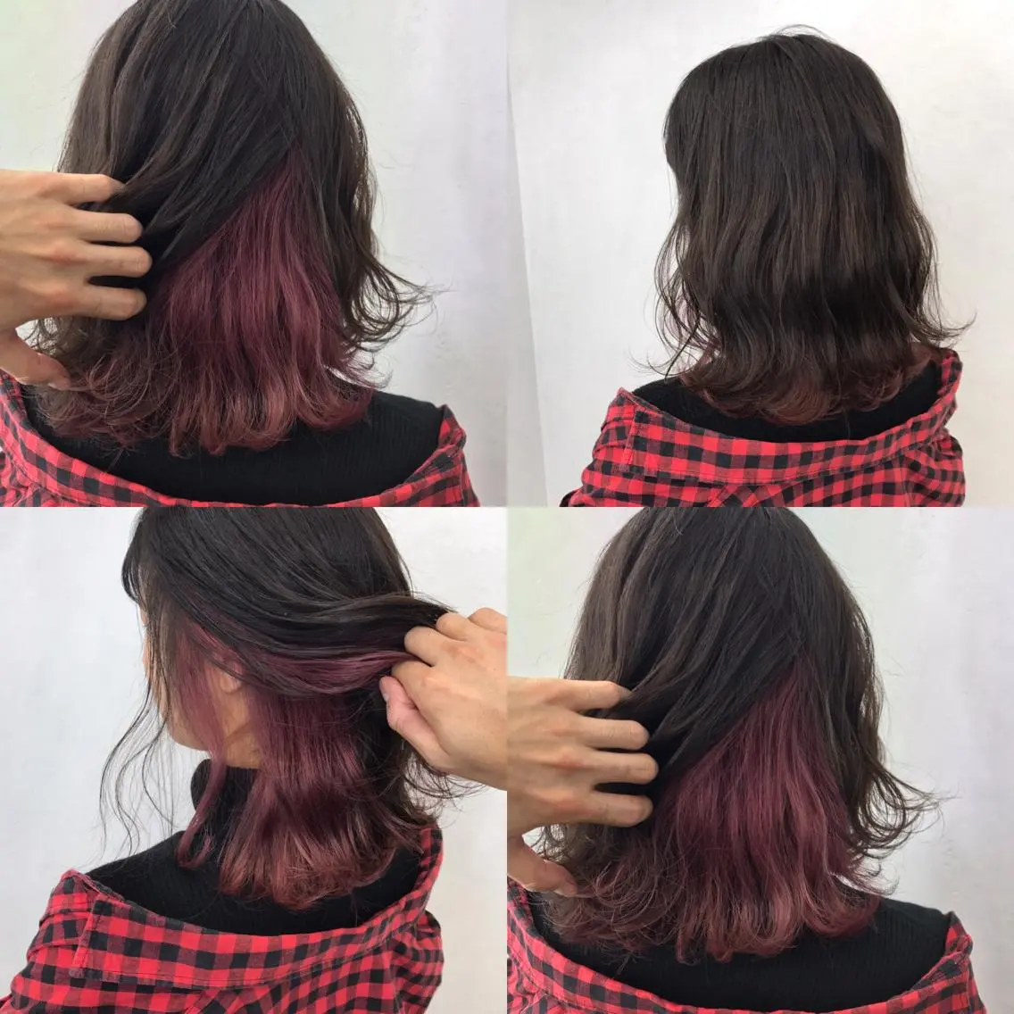 ミディアム カラー インナーカラー ヘアカラー TATSUYA アートディレクターのヘアスタイル