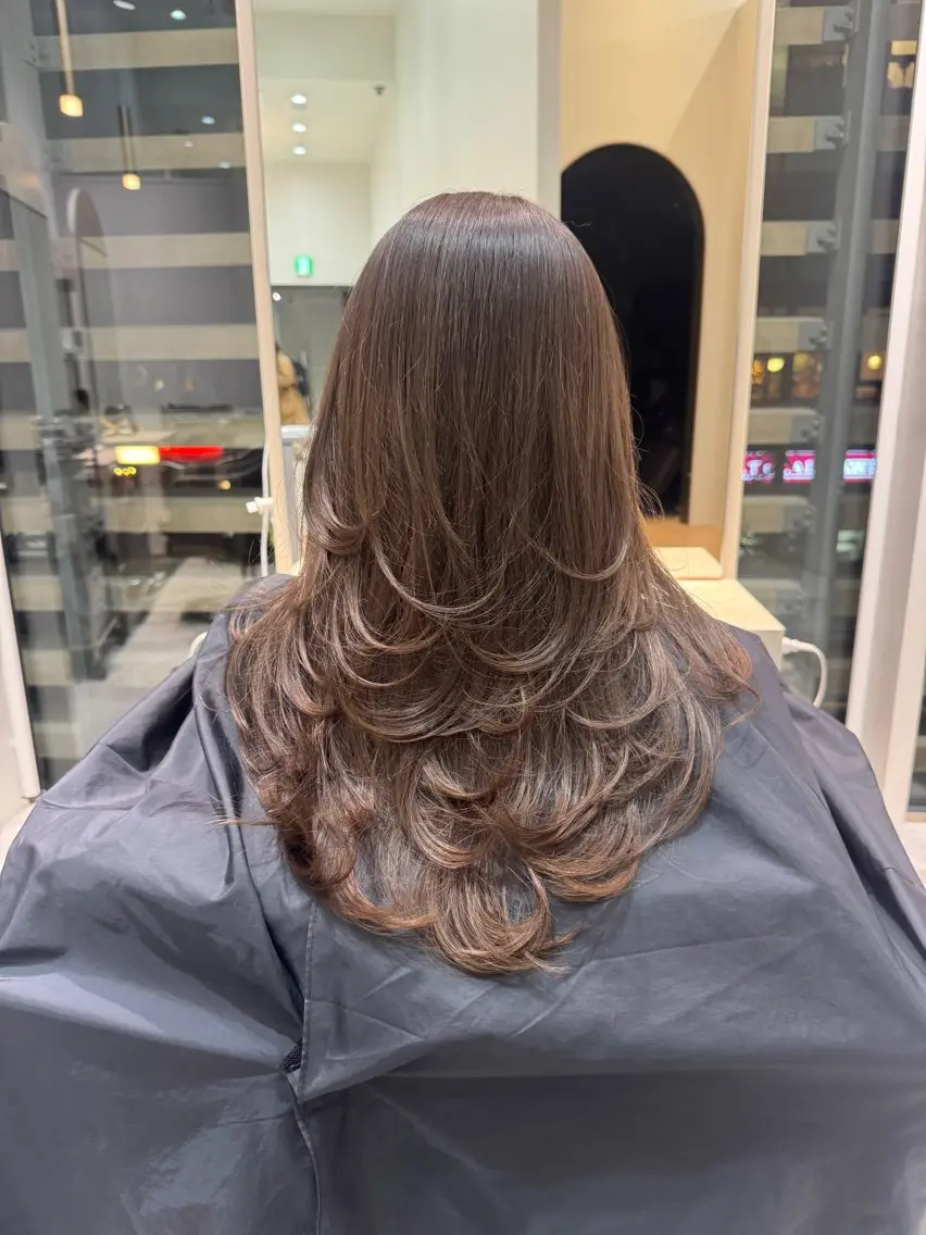 ミディアム カラー 艶カラー/ヘアセット 着付け ふうか 渋谷のヘアスタイル