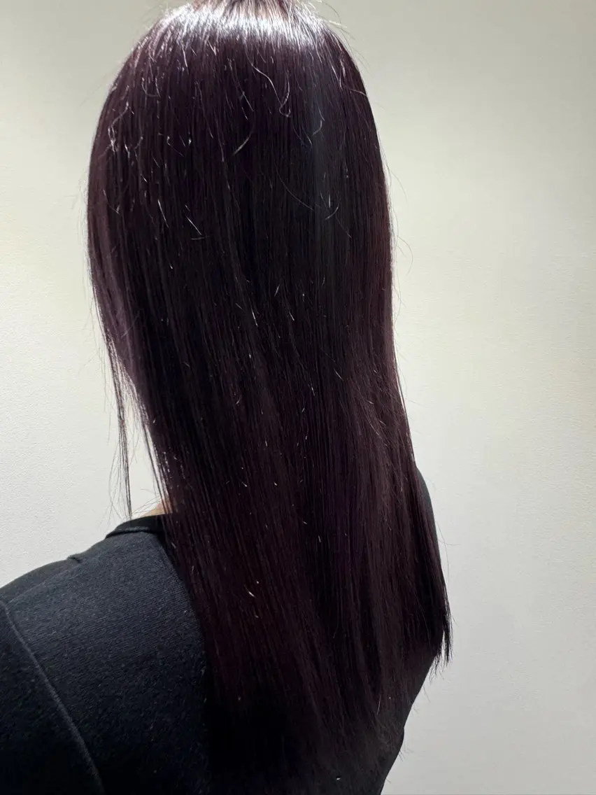 ミディアム ヘアカラー かわち ことみのヘアスタイル