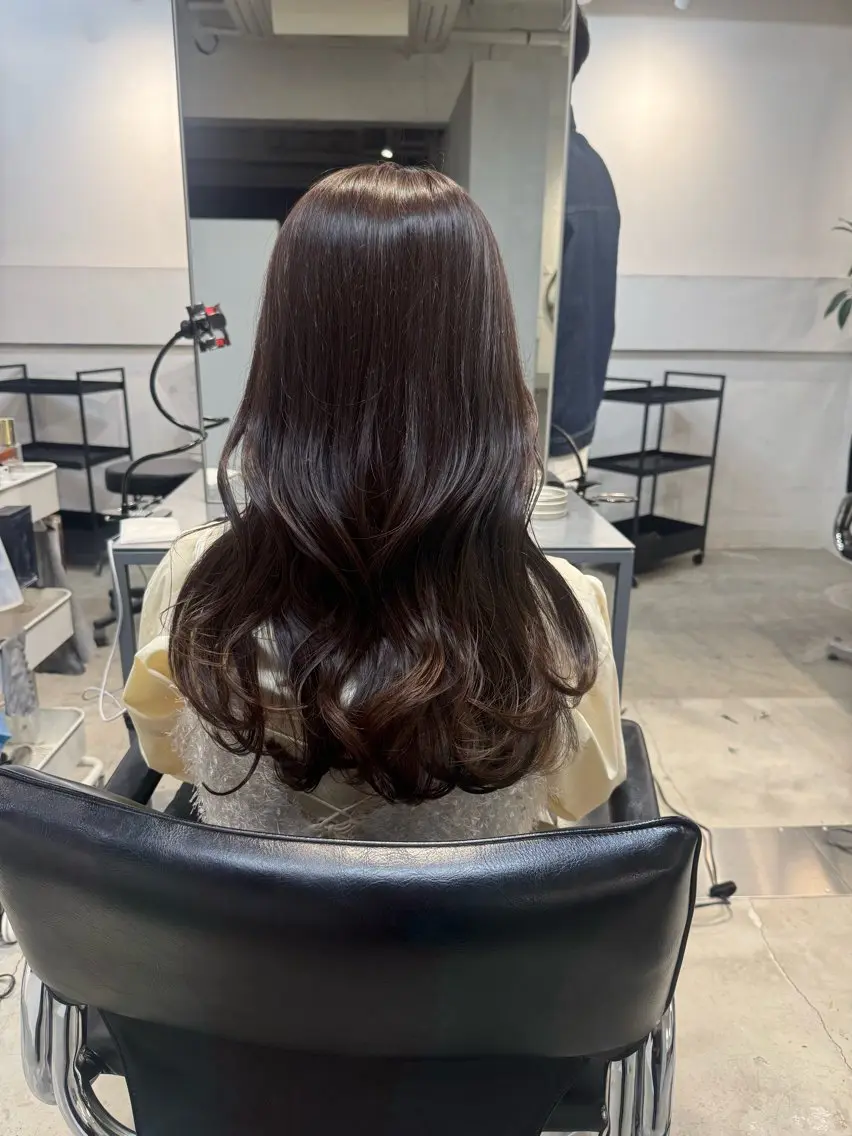 セミロング カット ヘアセット 新宿/顔周りカット +レイヤー=しずく♩のヘアスタイル