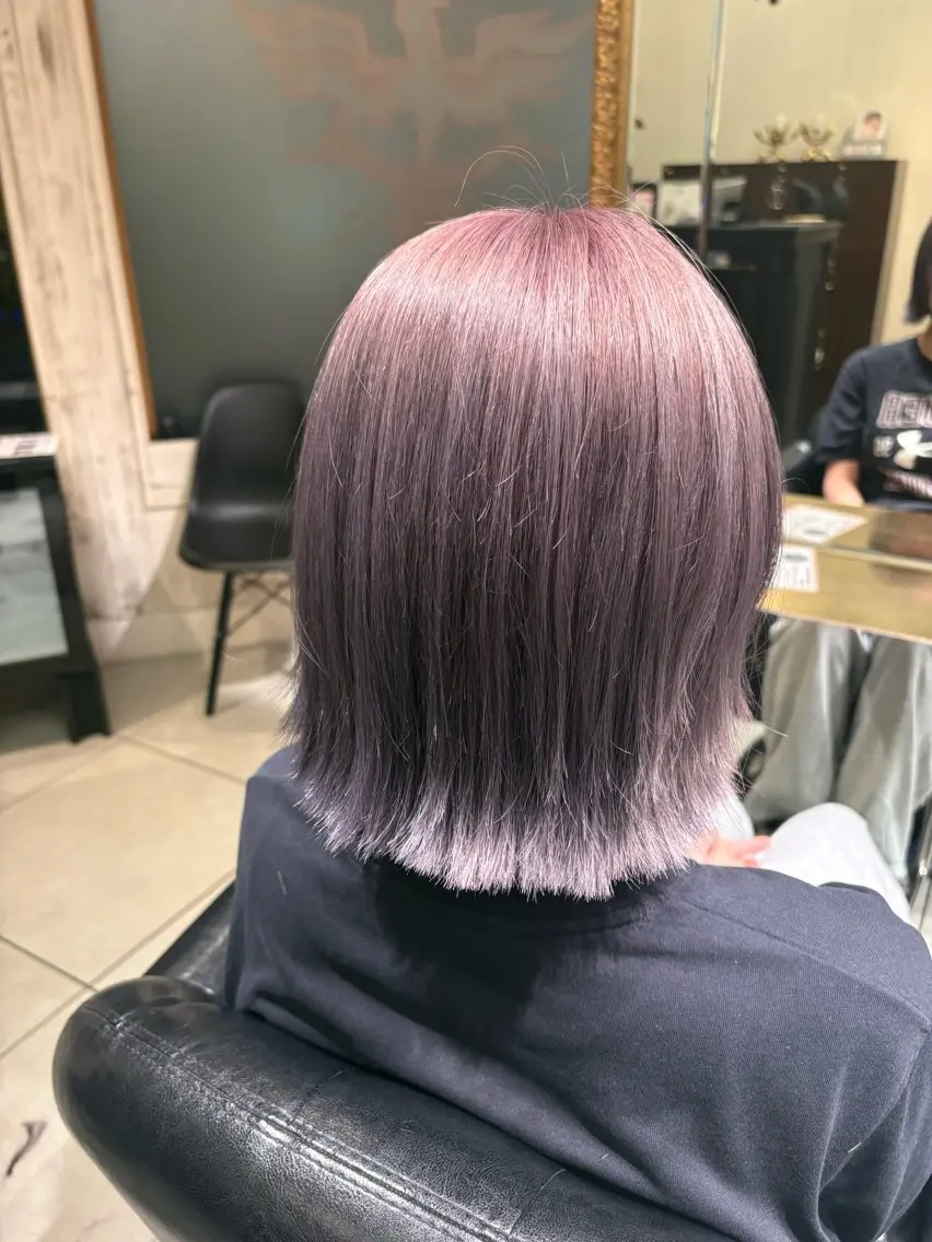 ミディアム ボブ 外ハネヘア 松井 悠希のヘアスタイル