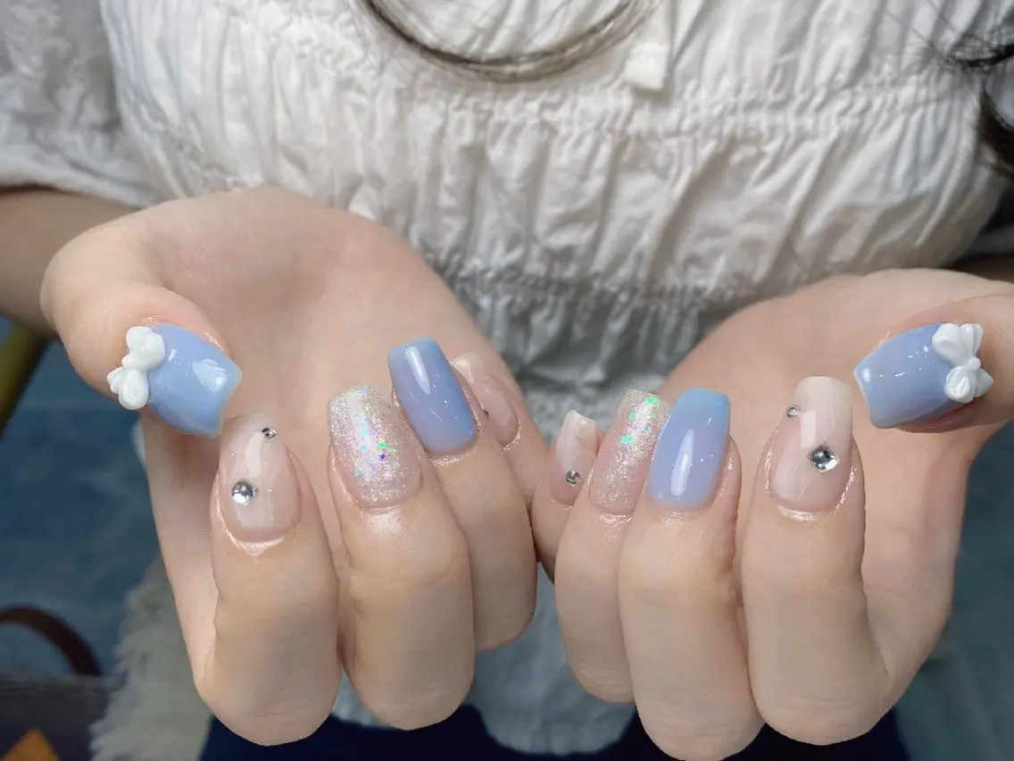 ネイル アートネイル フラワーネイル フットネイル ジェルネイル ガーリー ハンドネイル UM Nail Salonのネイルデザイン