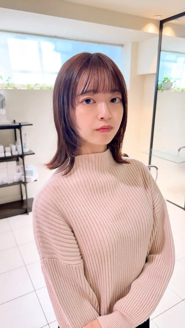 ミディアム 永野 良一のヘアスタイル