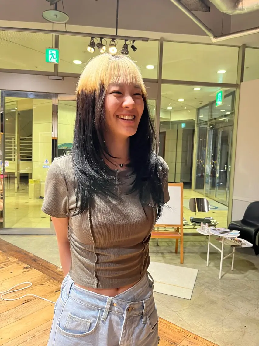 ロング レイヤーカット 冨田 昌亮のヘアスタイル