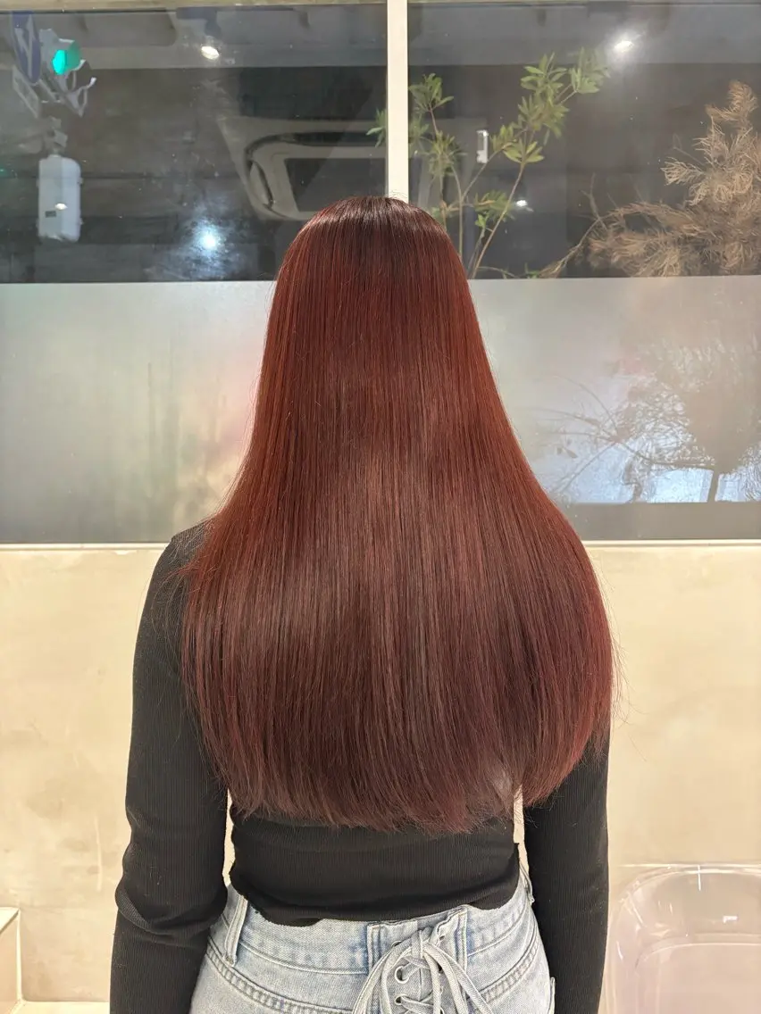 ロング ヘアカラー 透明感ブラウン🍪 ヒナノのヘアスタイル