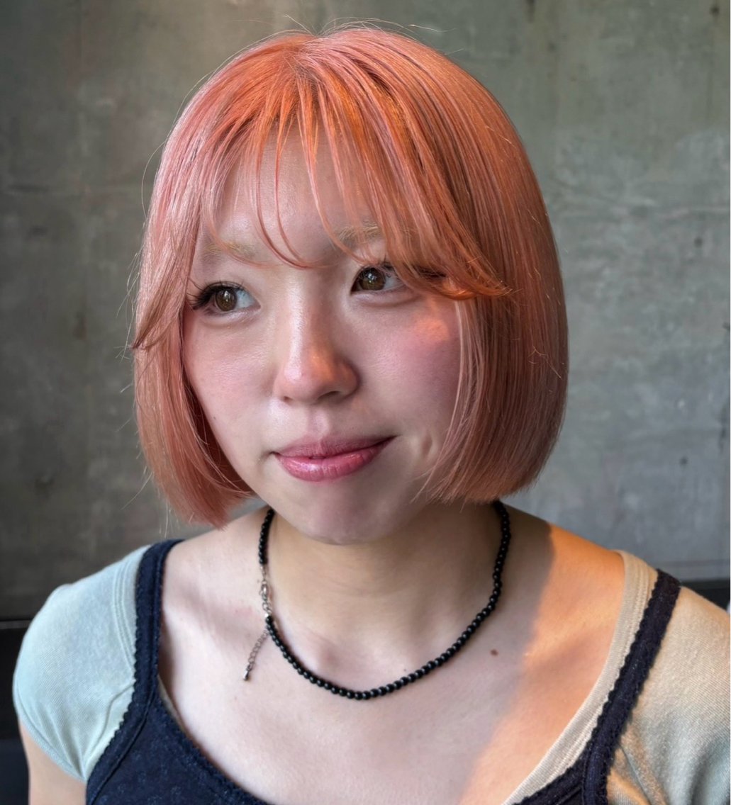 U24ミニモ学割💟根元ブリーチリタッチ+ケアカラー+整えカット+クイックトリートメントの写真