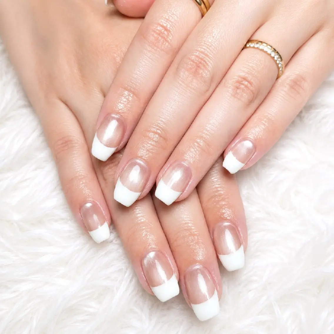 ネイル フレンチネイル ハンドネイル WB,nail 🤍 KOKORO のネイルデザイン
