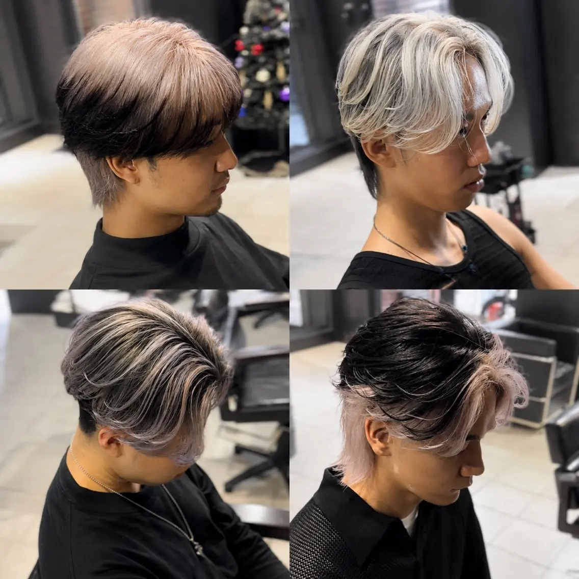 ミディアム カラー メンズ カット ヘアカラー メンズカラー支持率 No.1【心斎橋】のヘアスタイル