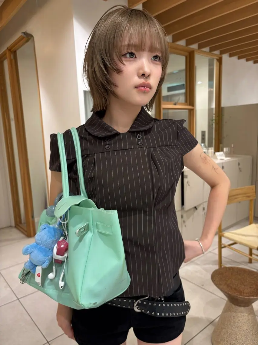 透明感ワンカラー｜赤みを抑えた柔らかいカラー🫧の写真