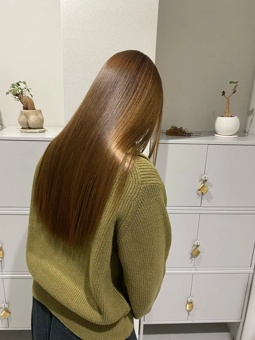 カラー ベージュカラー ブラウンカラー ブラウンベージュ 檜 果歩のヘアスタイル