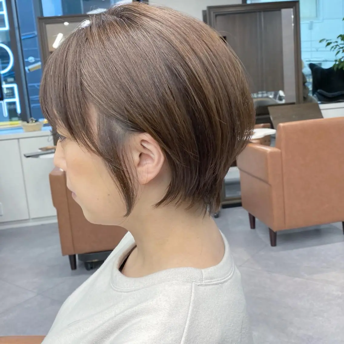 ショート ショートボブ ボブ ショートヘア 💎【髪質改善/縮毛 矯正/橋本健】💎のヘアスタイル