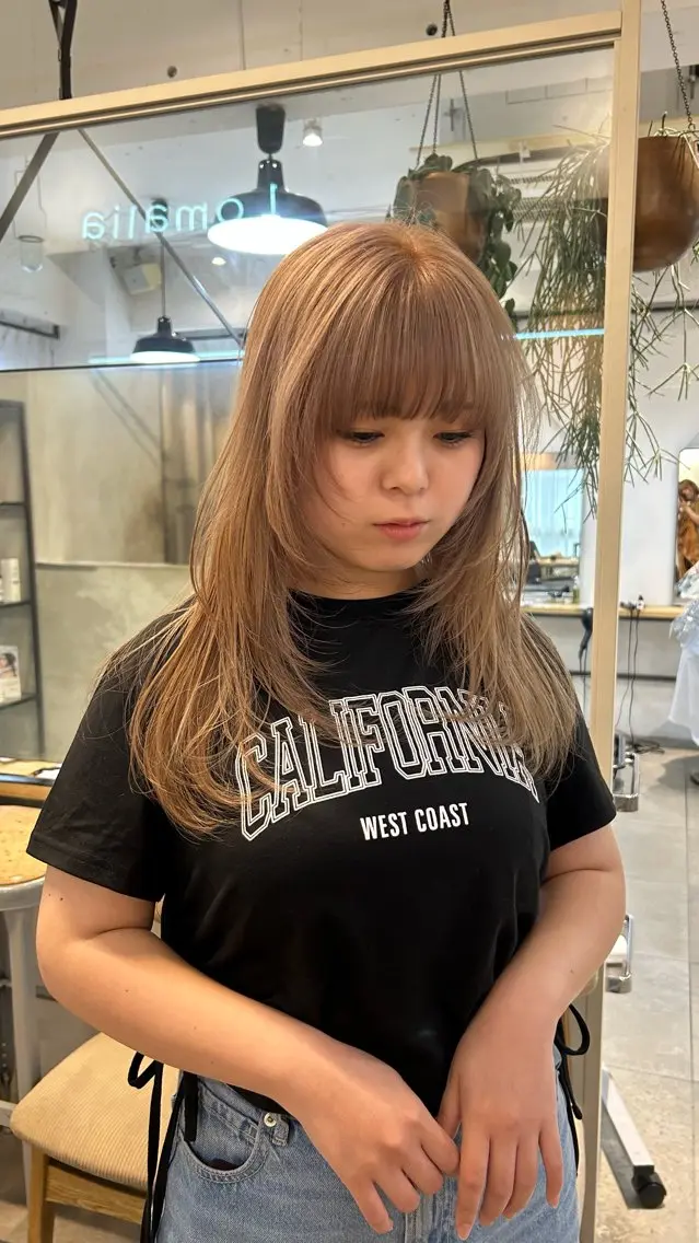 ロング カラー カット ヘアカラー トリートメント ❕マンツーマン施術❕ 🍊Moemiのヘアスタイル