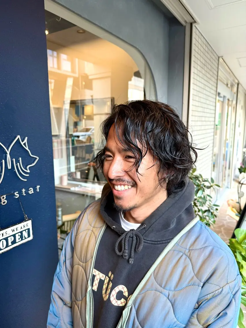 パーマ メンズ メンズブリーチ メンズパーマ 髪質改善 縮毛矯正 パーマ dogstar 加藤翔大のヘアスタイル