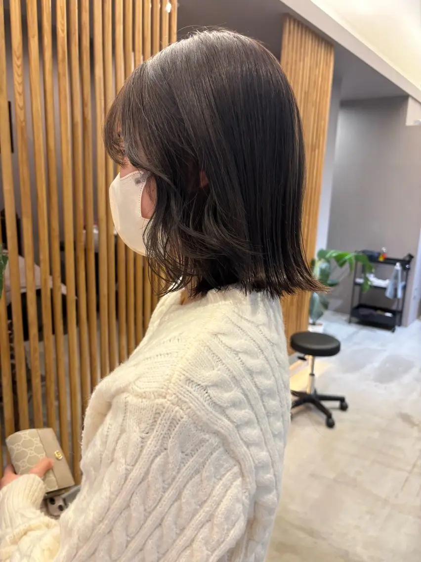 ミディアム カラー アッシュ 透明感カラー ラベンダーカラー ラベンダーアッシュ miyu /nenのヘアスタイル
