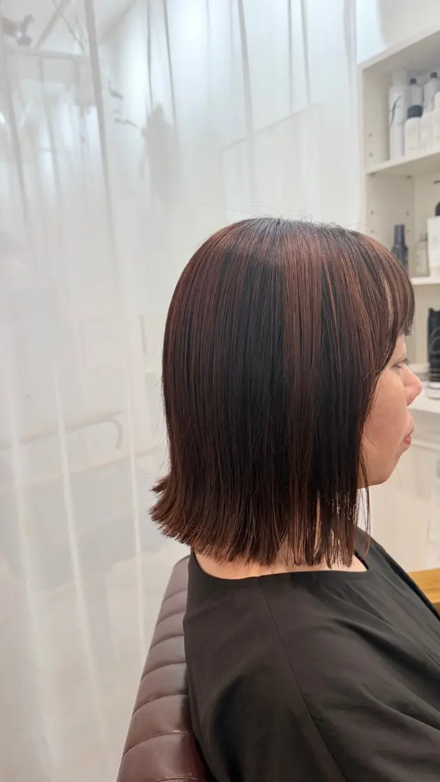 ミディアム 小川 瑞月のヘアスタイル