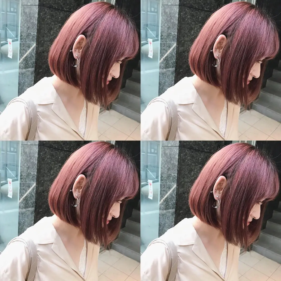 ショート カラー ヘアアレンジ カット ヘアカラー トリートメント TAKUMAブリーチ /切りっぱなし🪽のヘアスタイル