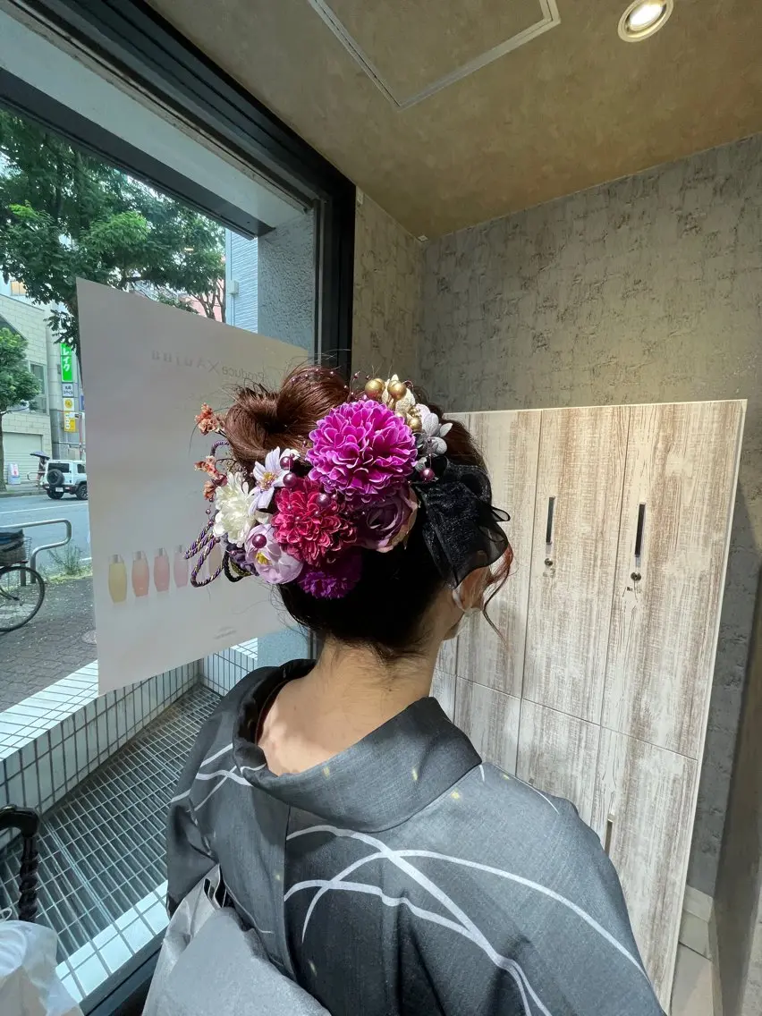 ヘアアレンジ 浴衣 🖤sumire🖤 メンズアイブロウの眉毛・アイブロウイメージ