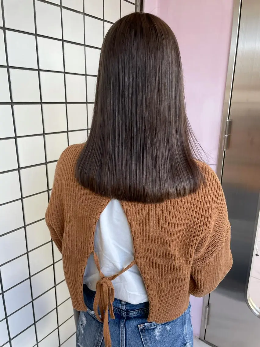 🤍カット+髪質改善美髪ストレート🤍の写真