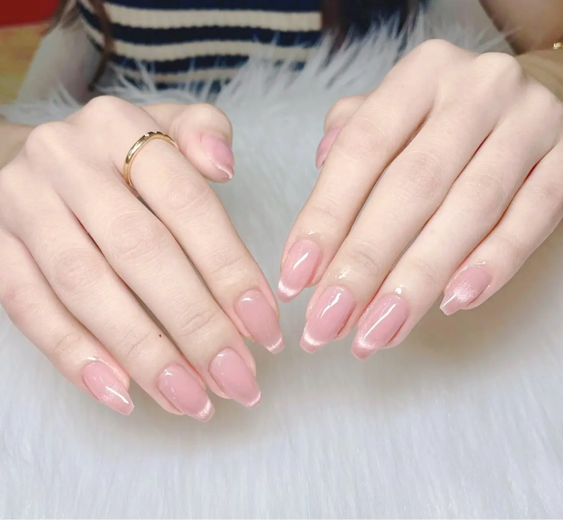 ネイル オフィスネイル ワンカラーネイル シンプルネイル ハンドネイル GOHOUBI Nail 心斎橋店のネイルデザイン