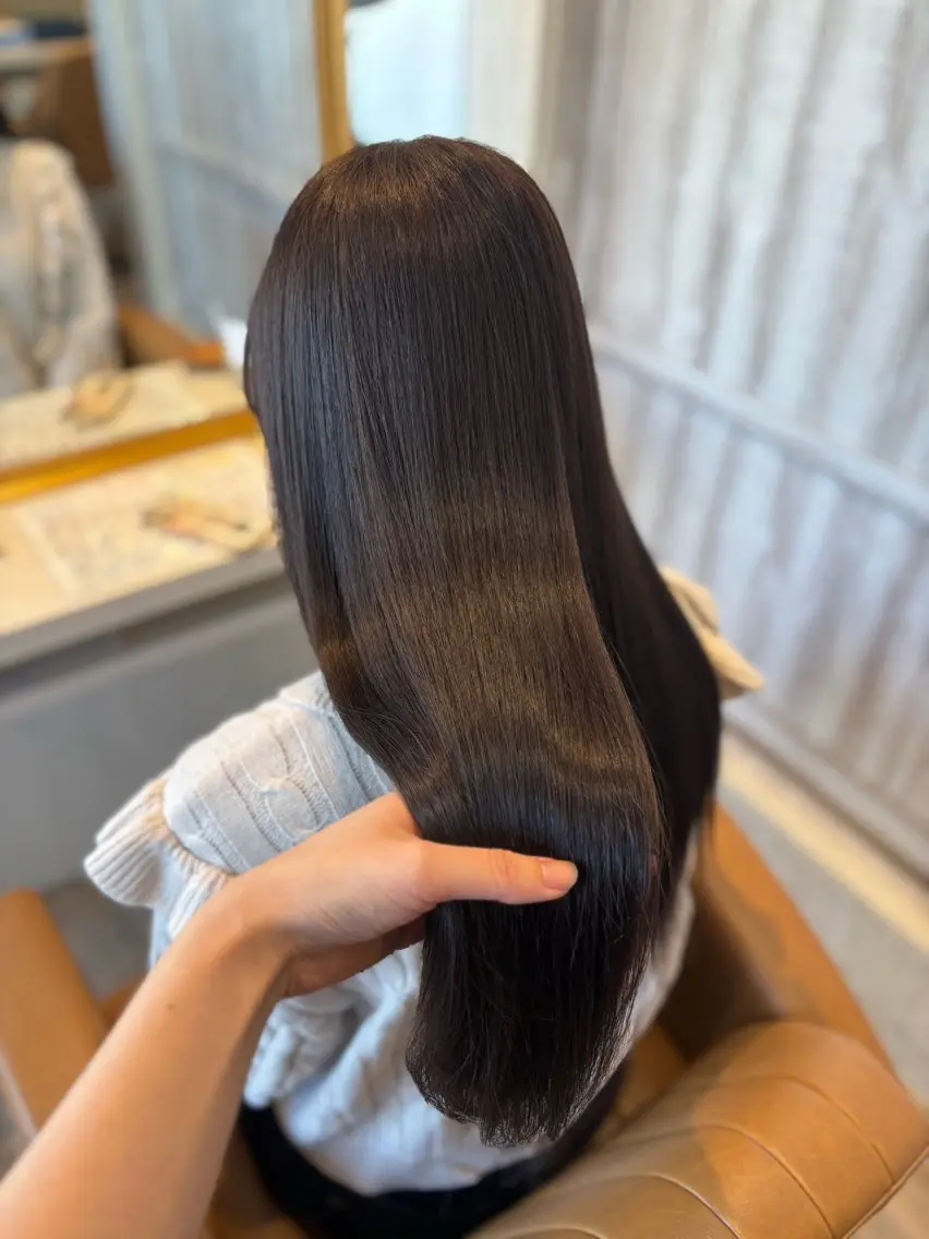 ロング カラー カット ヘアカラー トリートメント yui🥀/ボブ /ブリーチなしカラーのヘアスタイル