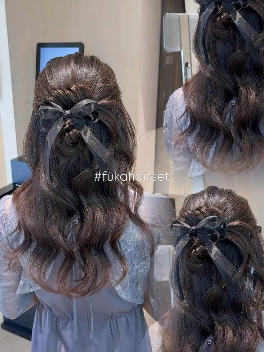 ヘアアレンジ ヘアセット fitするカット♡/ 多幸感/ふうか◠‿◠のヘアスタイル