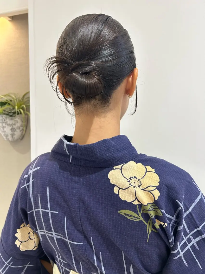 ヘアアレンジ 着付け 👔ボブ﹨髪質改善 ストレート🩳ももかのヘアスタイル
