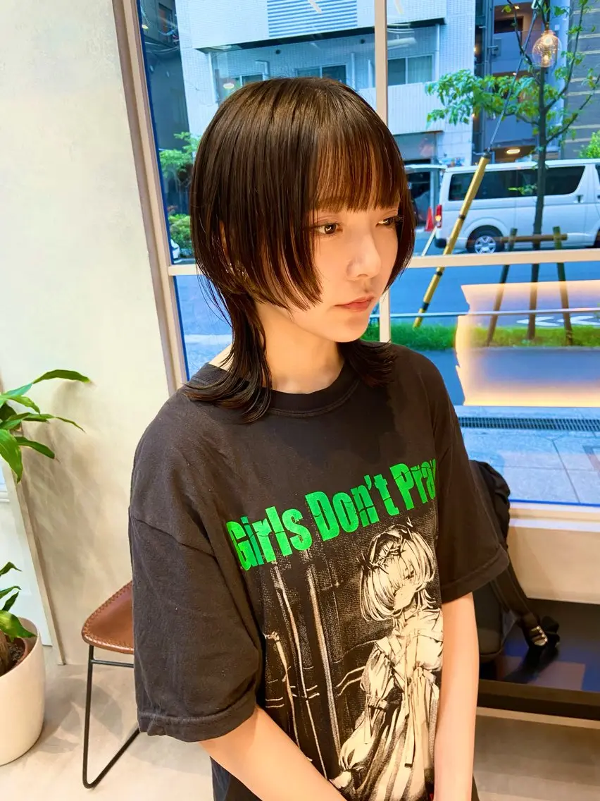 ショート ウルフカット レイヤー💧艶髪 💧Syotaのヘアスタイル