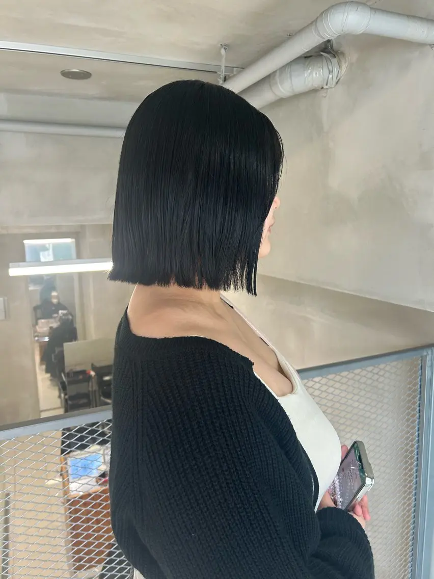 ミディアム カラー カット ヘアカラー トリートメント 透明感カラー🫧 nanohaのヘアスタイル