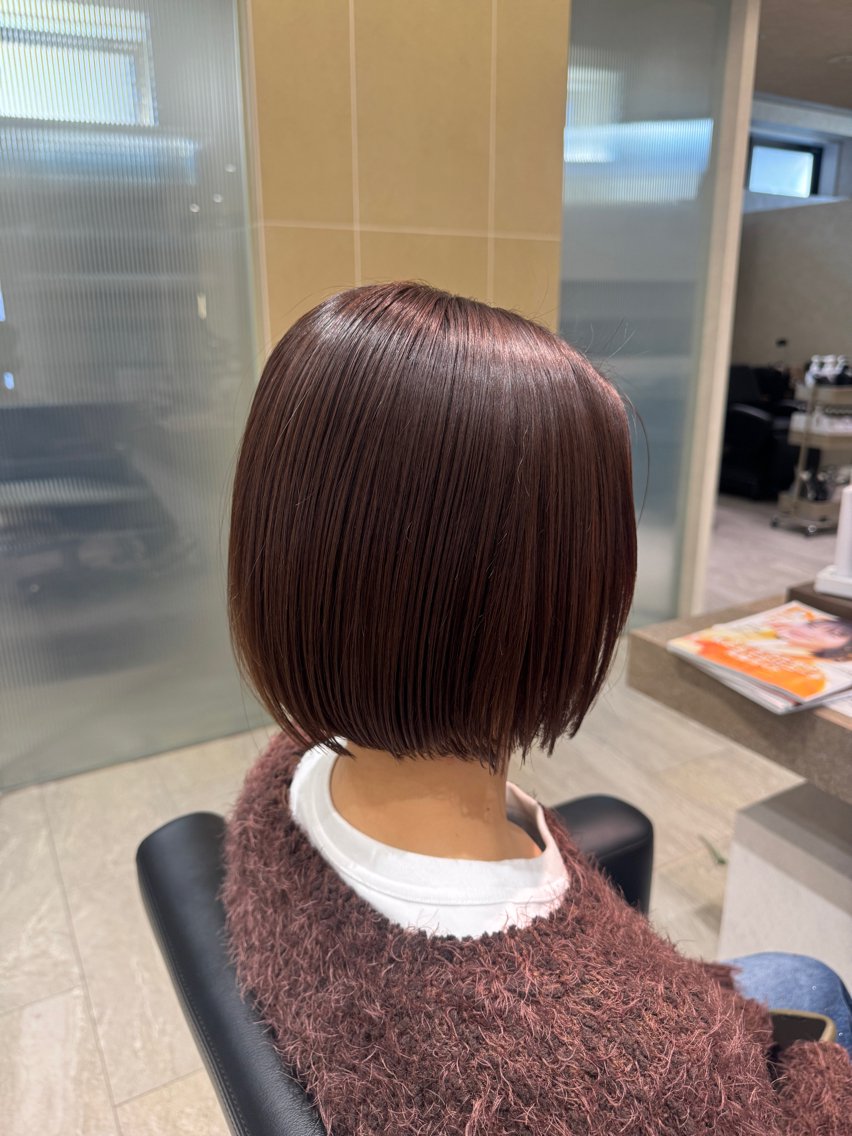 ショート ボブ カット ヘアカラー 笠原未稀/カット・ ブリーチ無しカラーのヘアスタイル