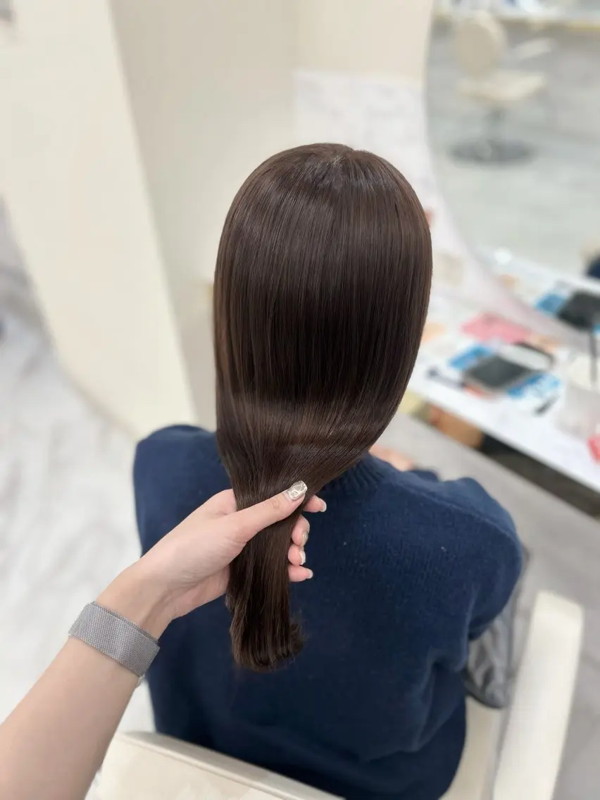 ロング 縮毛矯正 カット ヘアカラー 縮毛矯正 レイヤーカット/ 髪質改善/toa🕊のヘアスタイル