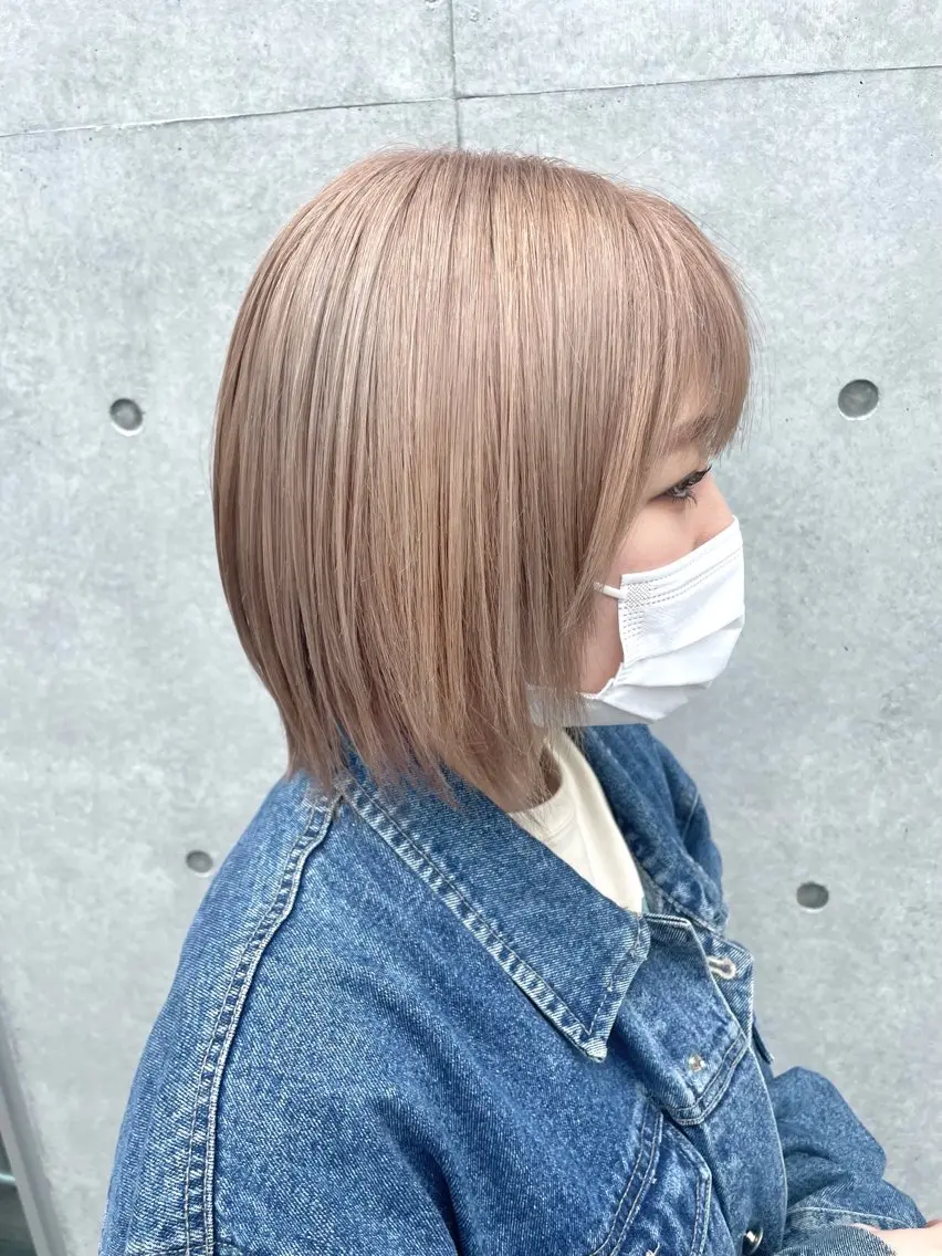 ショート カラー ヘアカラー トリートメント インナーカラー 推し ブリーチ 髪質改善のヘアスタイル
