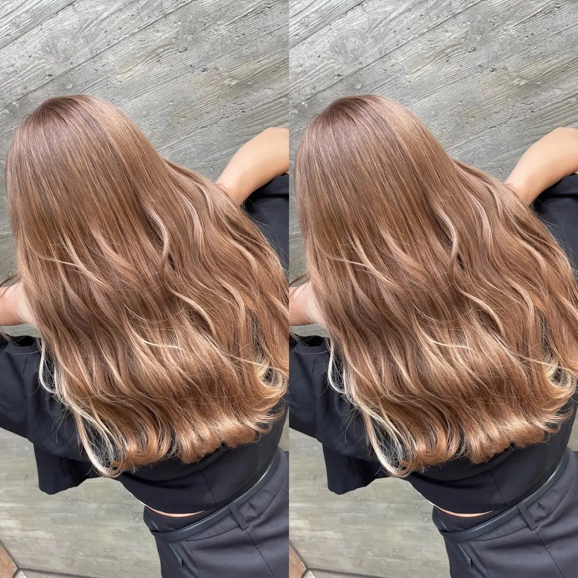 セミロング カラー ブリーチ ケアブリーチ デザインカラー イヤリングカラー ハイトーンカラー カット ヘアカラー トリートメント オージュアソムリエ DAIKI⭐️のヘアスタイル