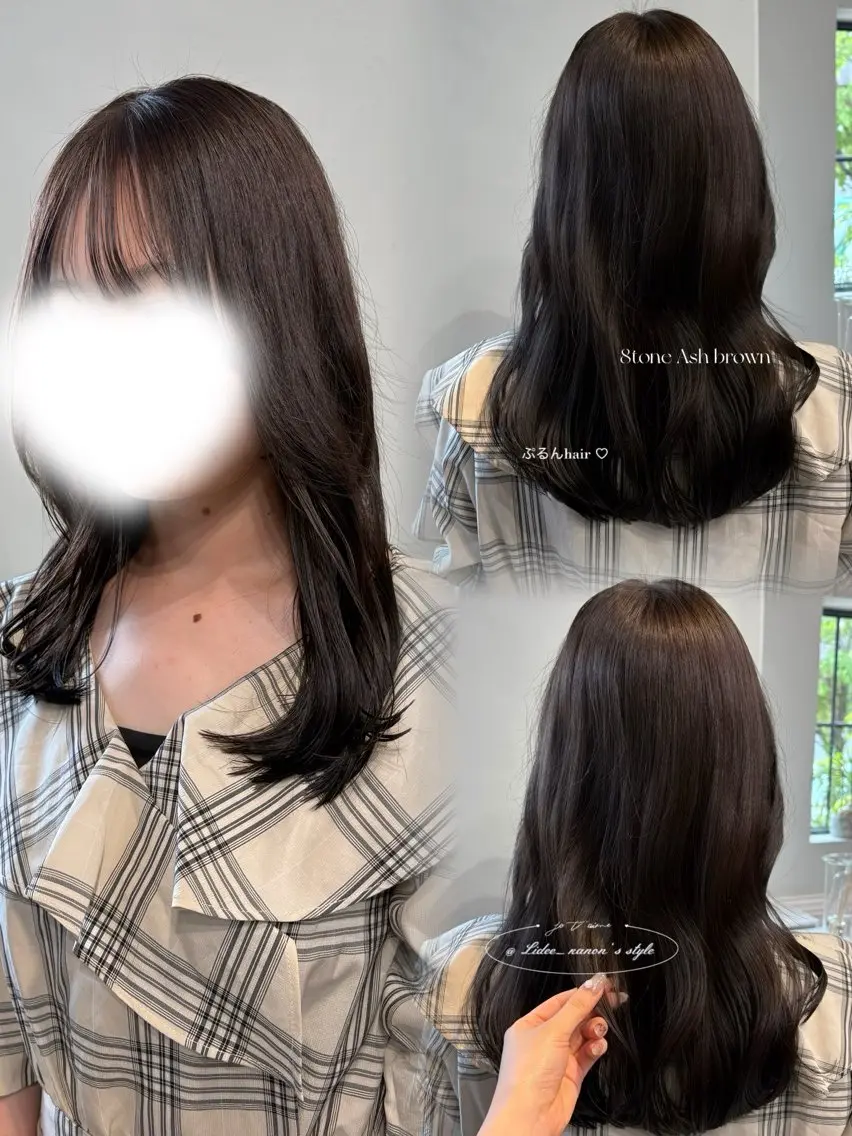 ロング カット ヘアカラー トリートメント Lidee kanonのヘアスタイル