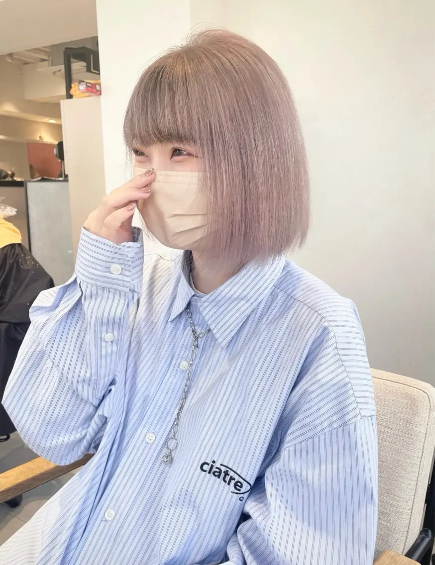 ショート カラー カット ヘアカラー 💚ブリーチカラー 指名🥇💚ユウスケのヘアスタイル
