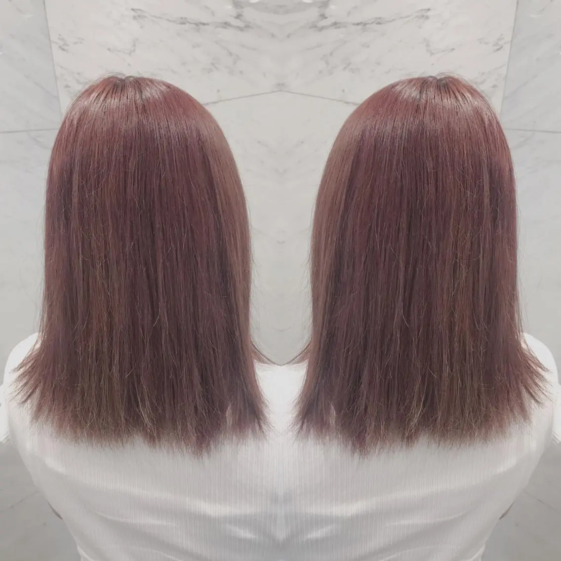 セミロング ヘアカラー 重政 和樹のヘアスタイル