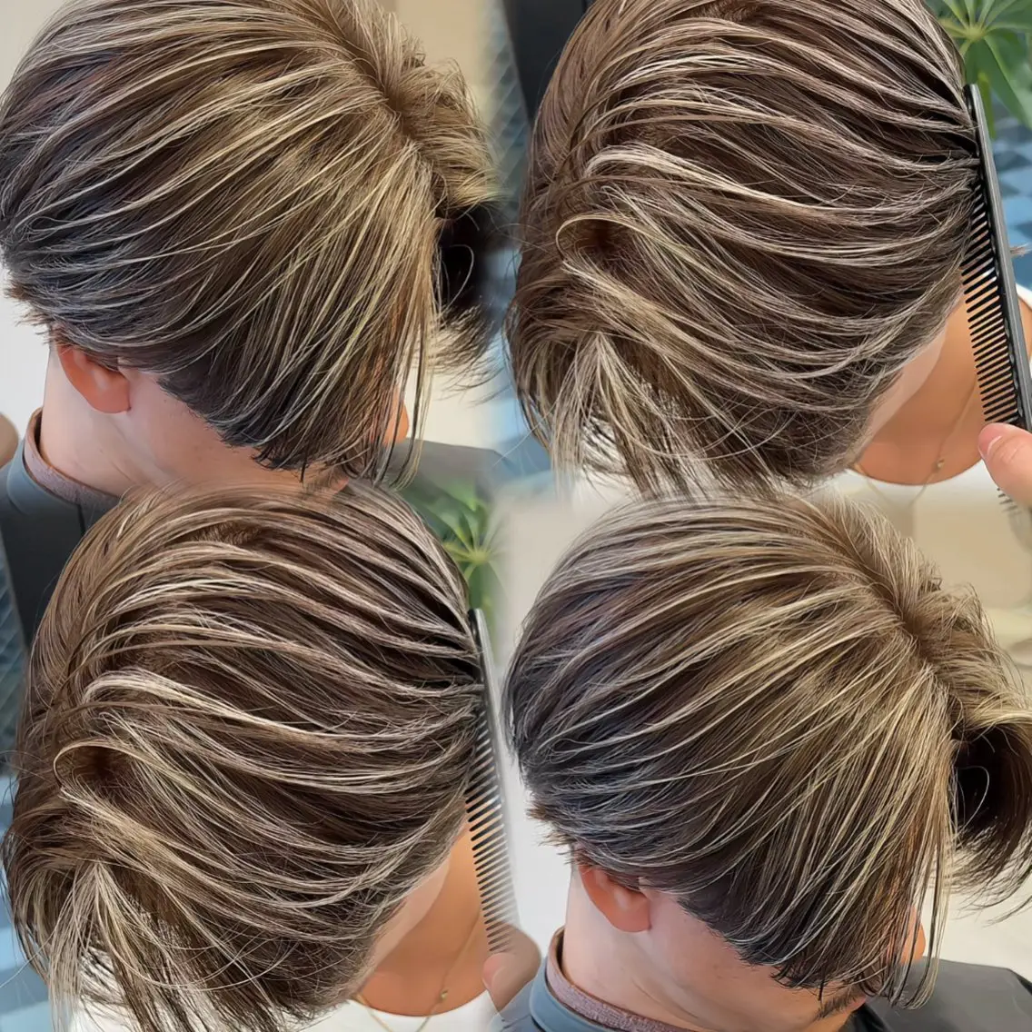 ショート カット ヘアカラー 🇺🇸ルミナ🔥 海外ハイライトのヘアスタイル