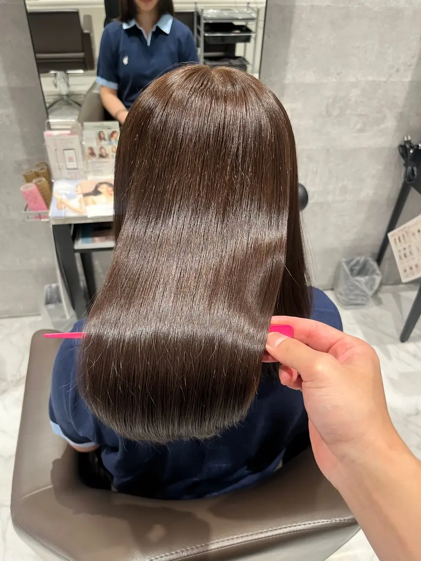 ミディアム カラー ヘアカラー トリートメント Grow by NYNY 坂本 理輝のヘアスタイル