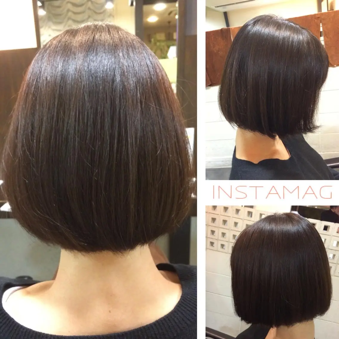 ショート カラー ボブ 澤田 彩香のヘアスタイル