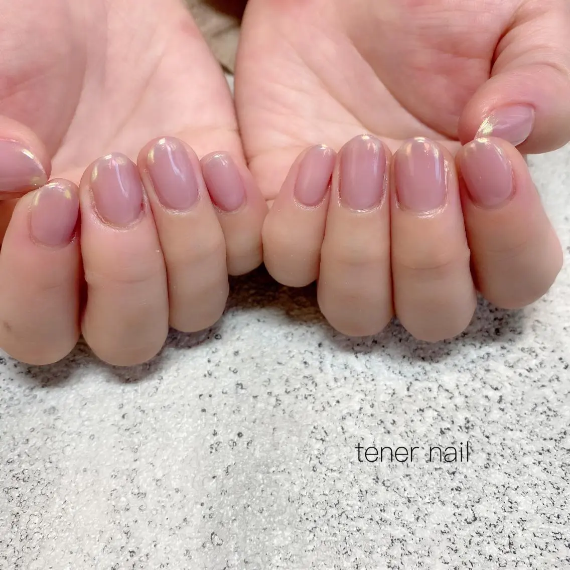 ネイル オーロラネイル フレンチネイル ミラーネイル テネルネイル tener nailのネイルデザイン