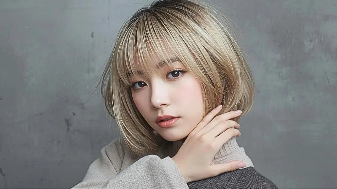 ショート カラー ブロンド ボブ ヘアカラー 拓麿✂︎/ショート 専門×透明感カラーのヘアスタイル