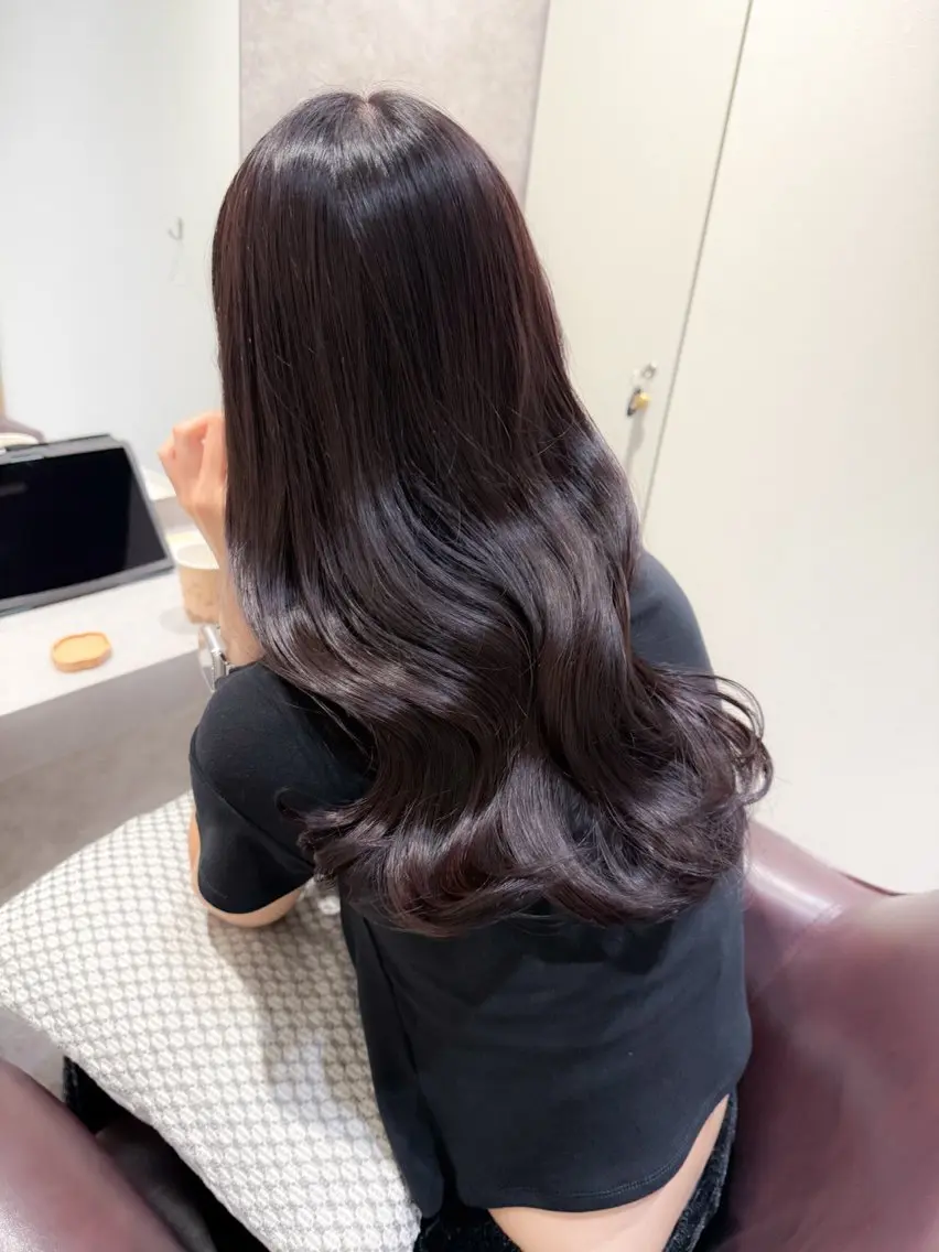 ロング カット ヘアカラー トリートメント 新宿🫧髪質改善🫧 艶カラー🫧個室のヘアスタイル